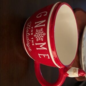 Red Gnome Holiday Mug